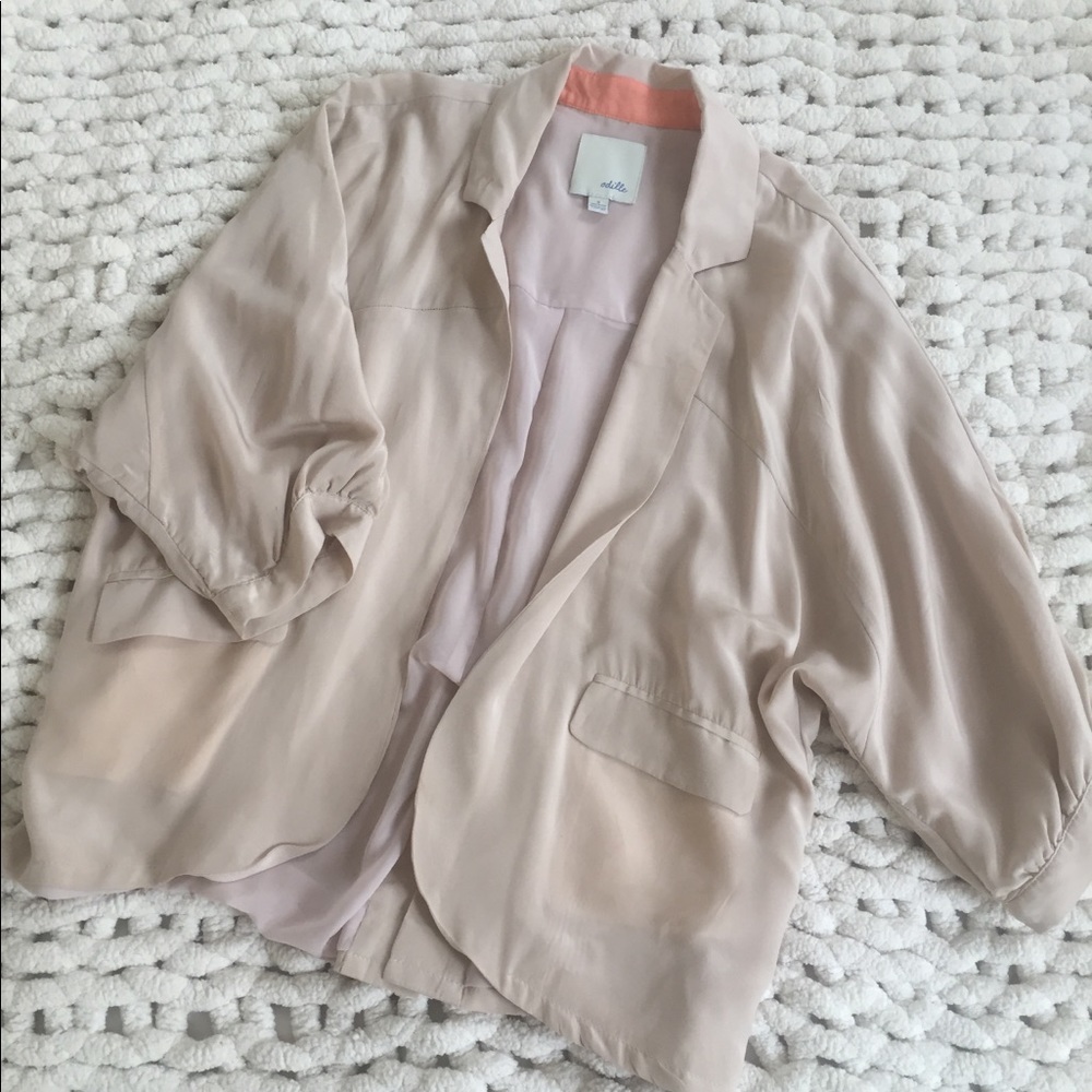 Anthropologie silk jacket